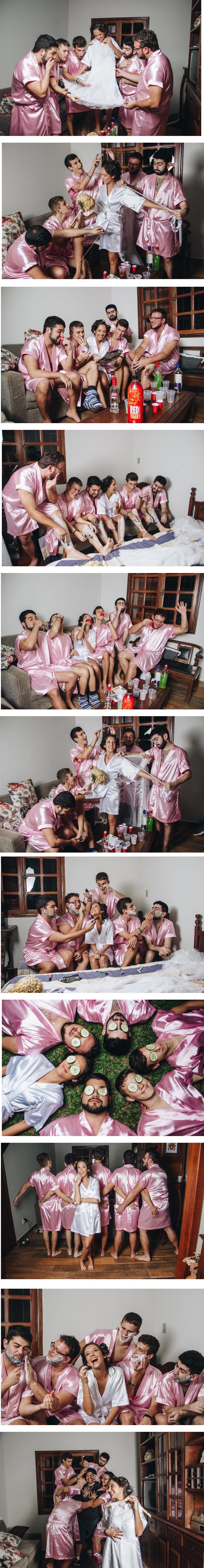 Ova mlada nema ženske prijateljice, no to je nije spriječilo da obavi fotkanje s "djeverušama"