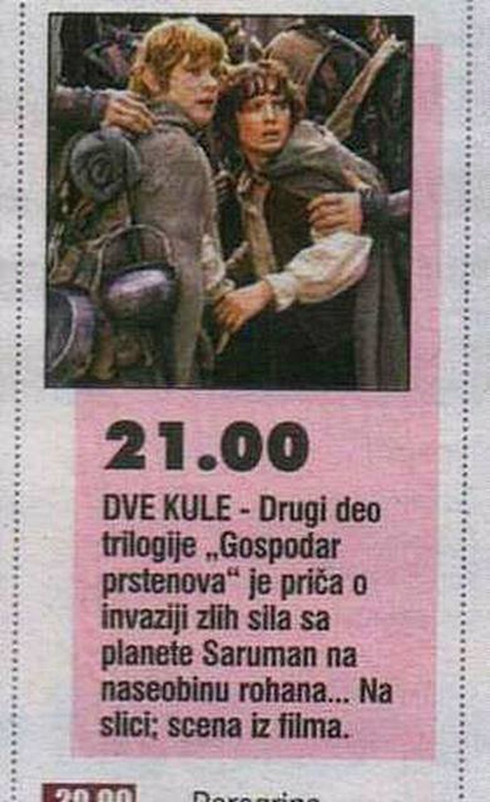 Napušeni novinari: Planet Saruman napada?