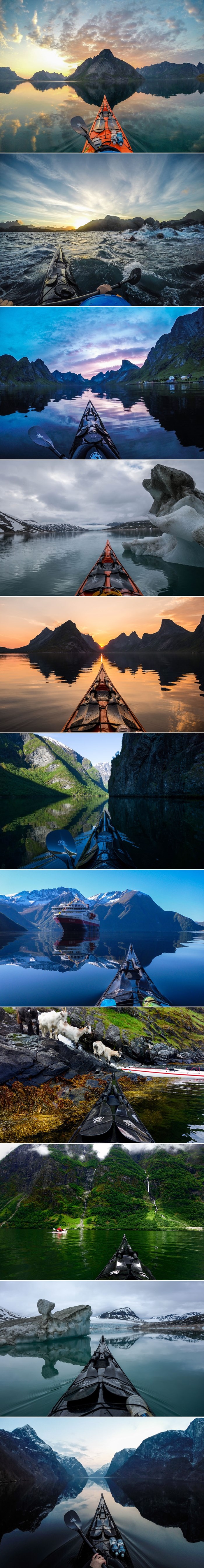GALERIJA: Fascinantni fjordovi Norveške kroz oči kajakaša