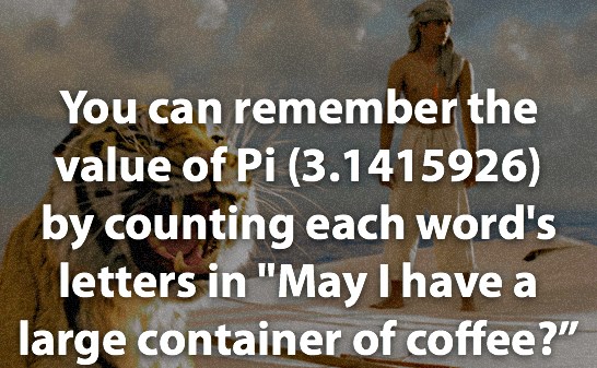 Kako upamtiti broj Pi na sedam decimala