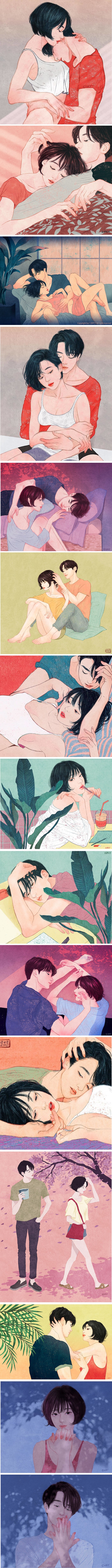 U ilustracijama korejskog umjetnika pronaći će se svatko tko je bar jednom volio