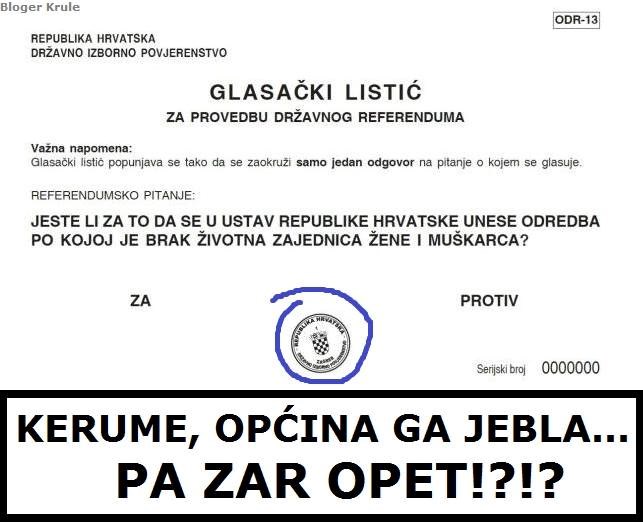 Kerum opet glasa "za'Rvacku!"
