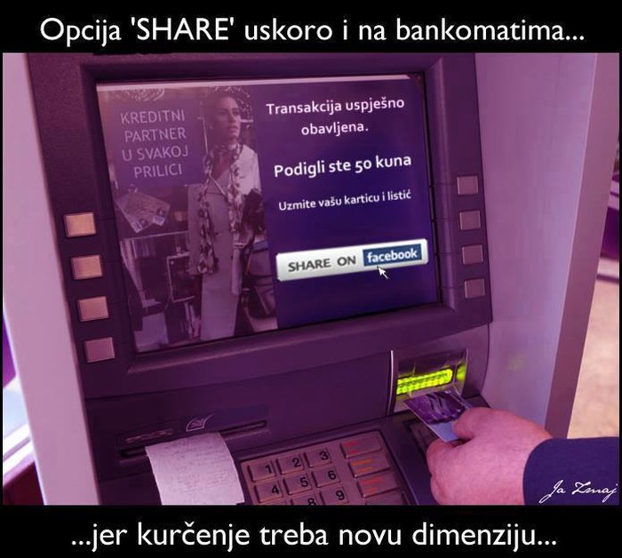 Sjelo ti 100 kn na tekući, a htjela bi da svi znaju? Share!