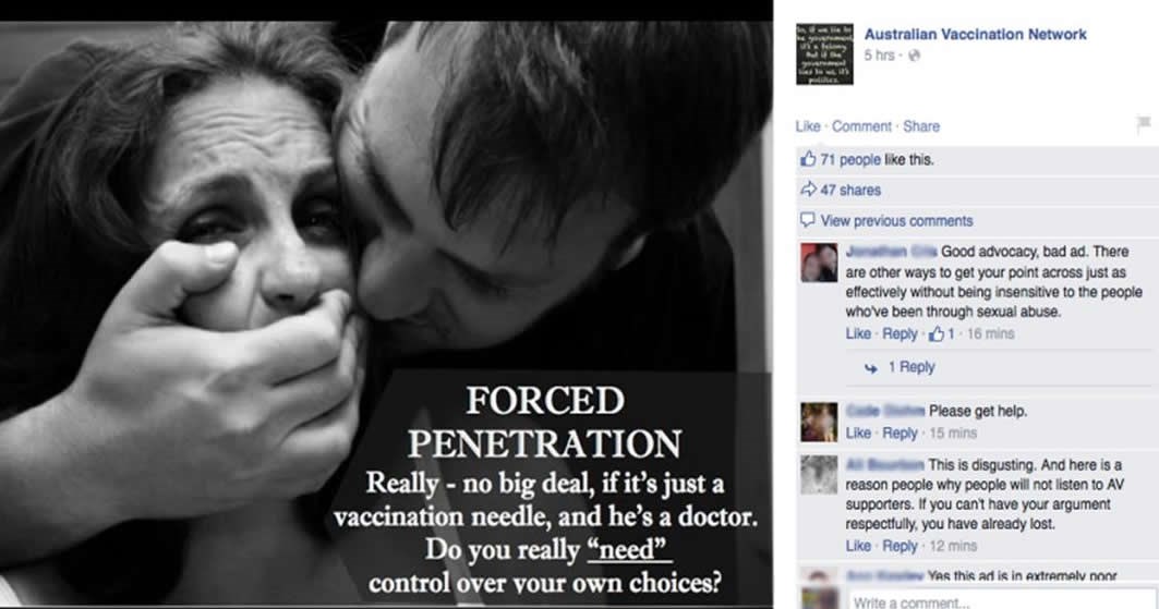 Poremećeni aktivisti usporedili cijepljenje sa silovanjem!