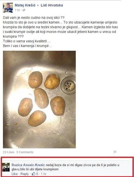 Kupio je vreću krumpira u Lidlu, a ono što je pronašao unutra razljutilo ga je