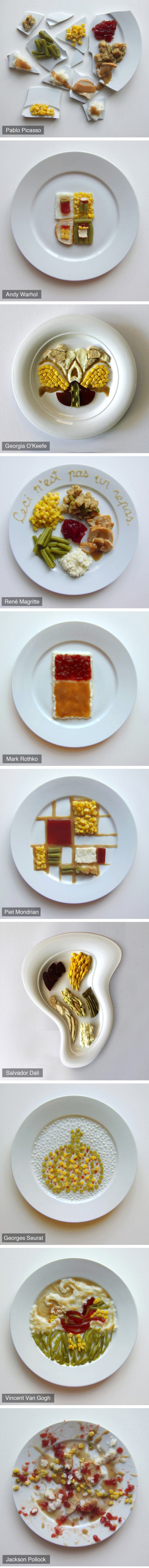Ovako bi izgledali obroci kada bi ih spremali slavni slikari 