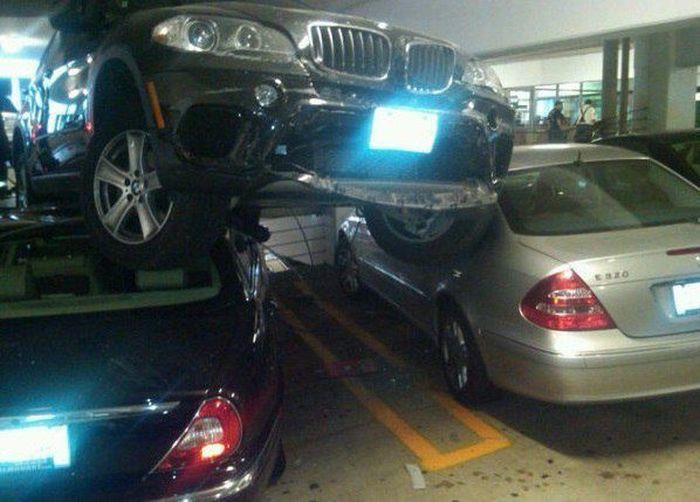 Rezultat sloma živaca na parkingu