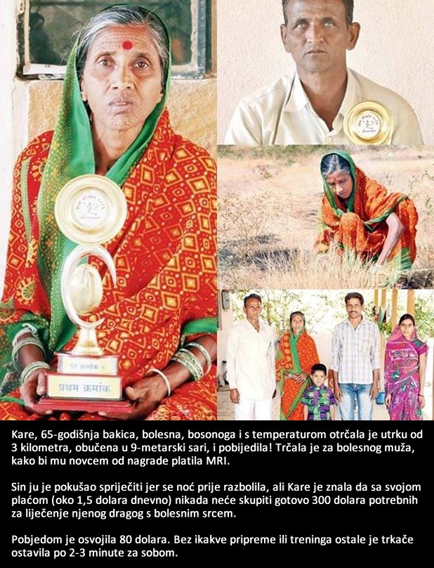 Bakica bosonoga trčala za spas bolesnog muža - i pobijedila!