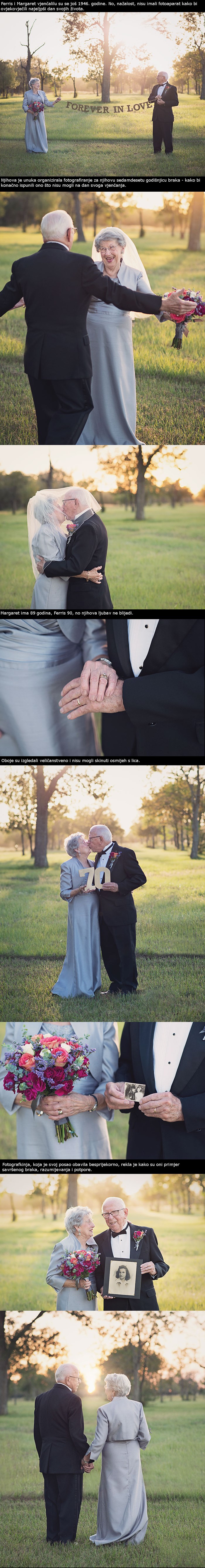 Vjenčali su se prije sedamdeset godine, a danas konačno imaju fotografije svoga vjenčanja