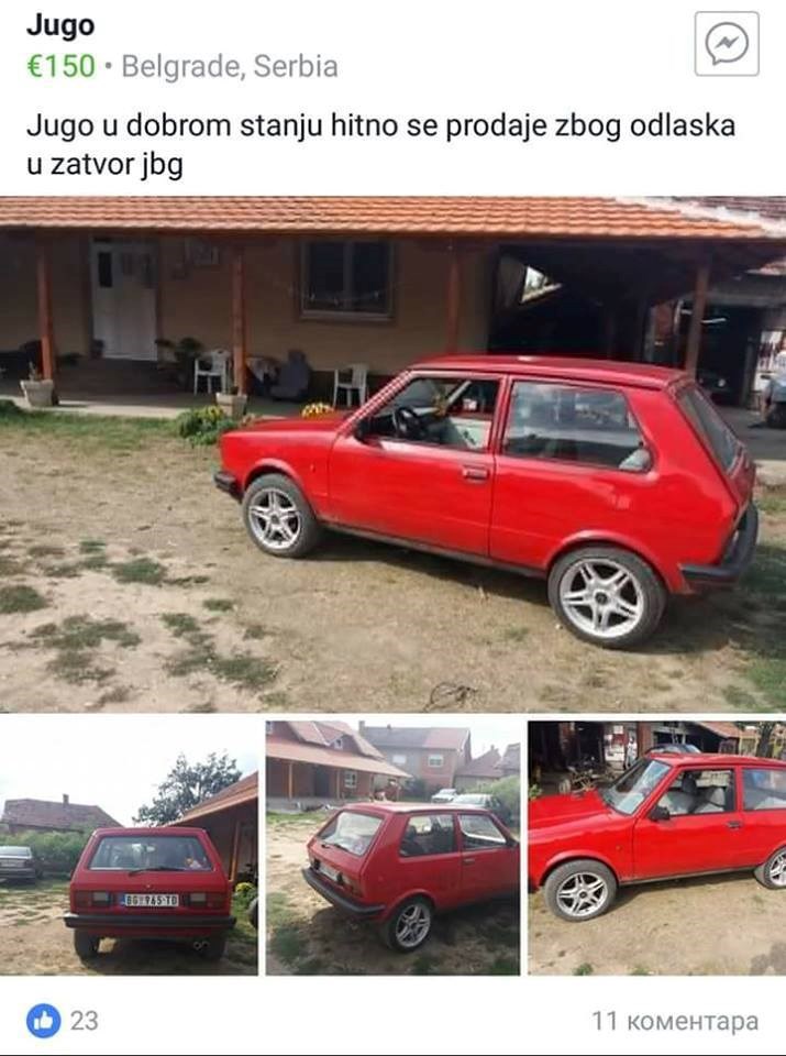 Ovaj čovjek hitno prodaje auto, a razlog tomu nasmijao je mnoge