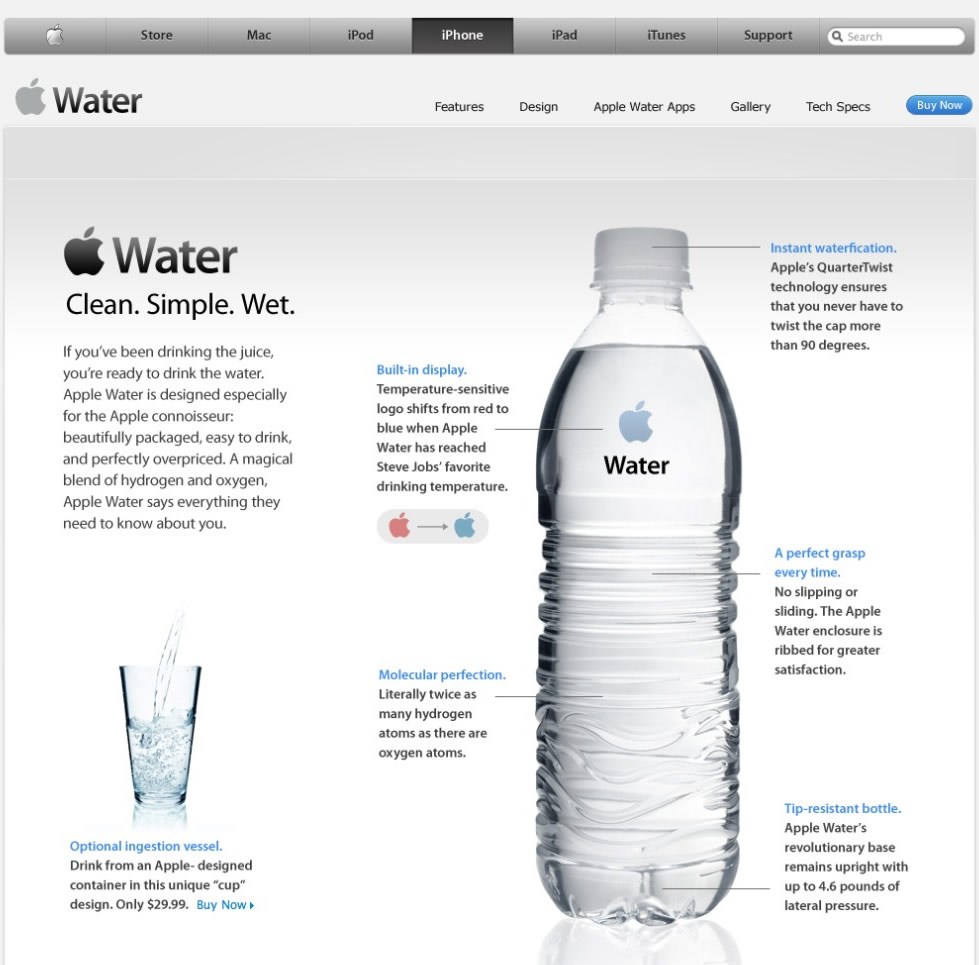 Apple iVoda: Voda, samo skuplja