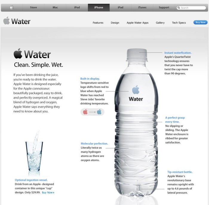 Apple iVoda: Voda, samo skuplja