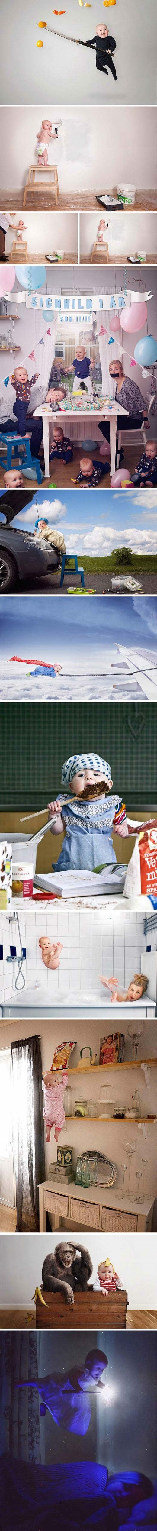 Kreativni tatica + beba + dosada = sretno djetinjstvo