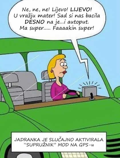 Navigacija dobila "Živčani muž" mod za žene