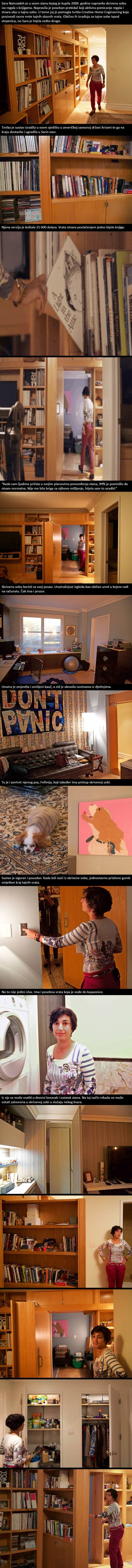 Žena uložila 25 000 dolara i napravila skrivenu sobu u stanu, evo što je smjestila u nju!