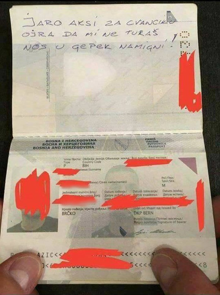 Bosanac napisao primamljivu ponudu, nećete vjerovati što su policajci ugledali u njegovoj putovnici