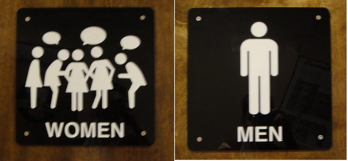 Realistične oznake za WC