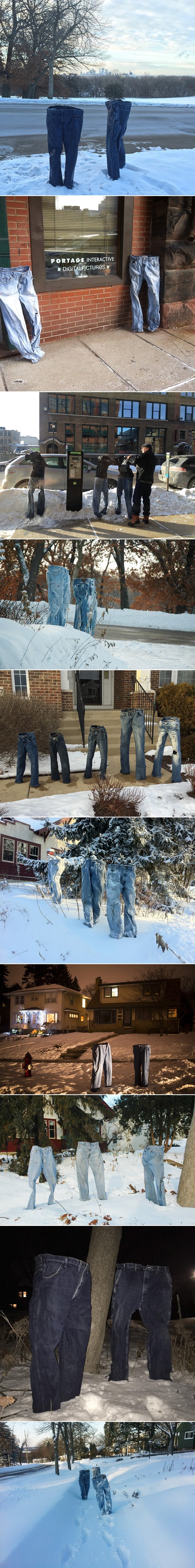 Duhovi u trapericama opsjeli zaleđeni američki grad