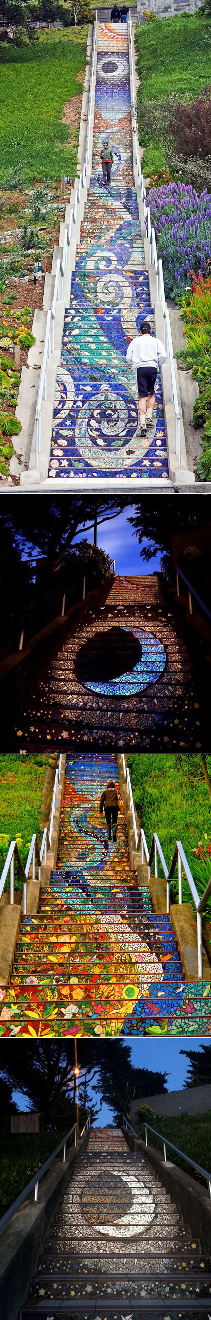 "Vilenjačke" stepenice iz San Francisca blješte na mjesečini