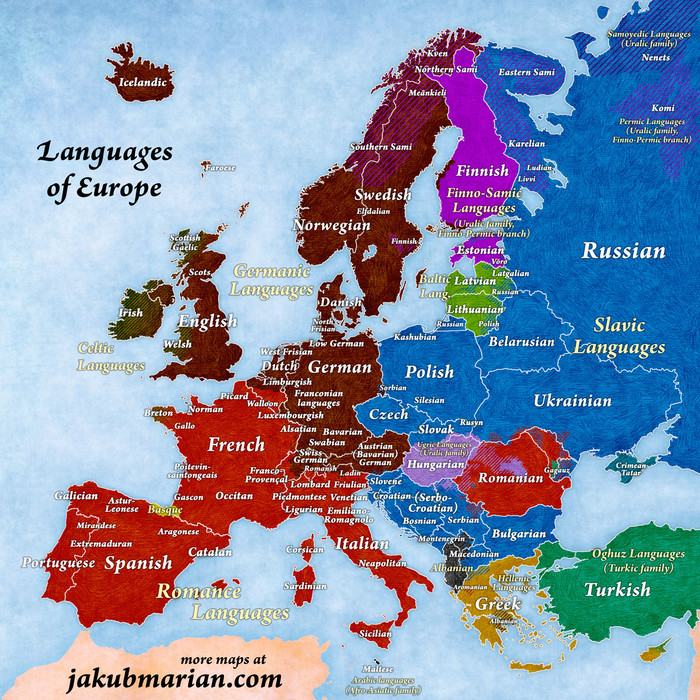 Ova karta Europe otkriva koji narodi imaju najsličniji jezik