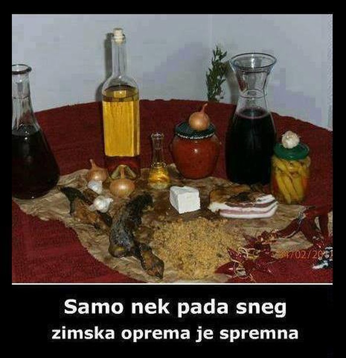 Domaća "zimska oprema" svakog pravog gurmana