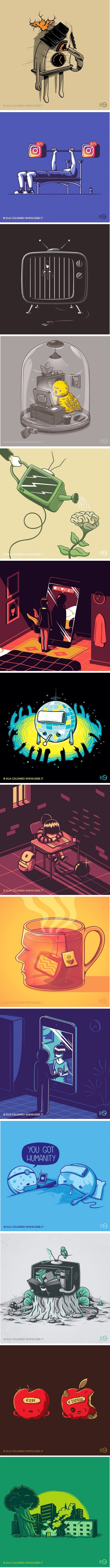 Ove genijalne ilustracije prikaz su današnjeg stanja u svijetu i društvu