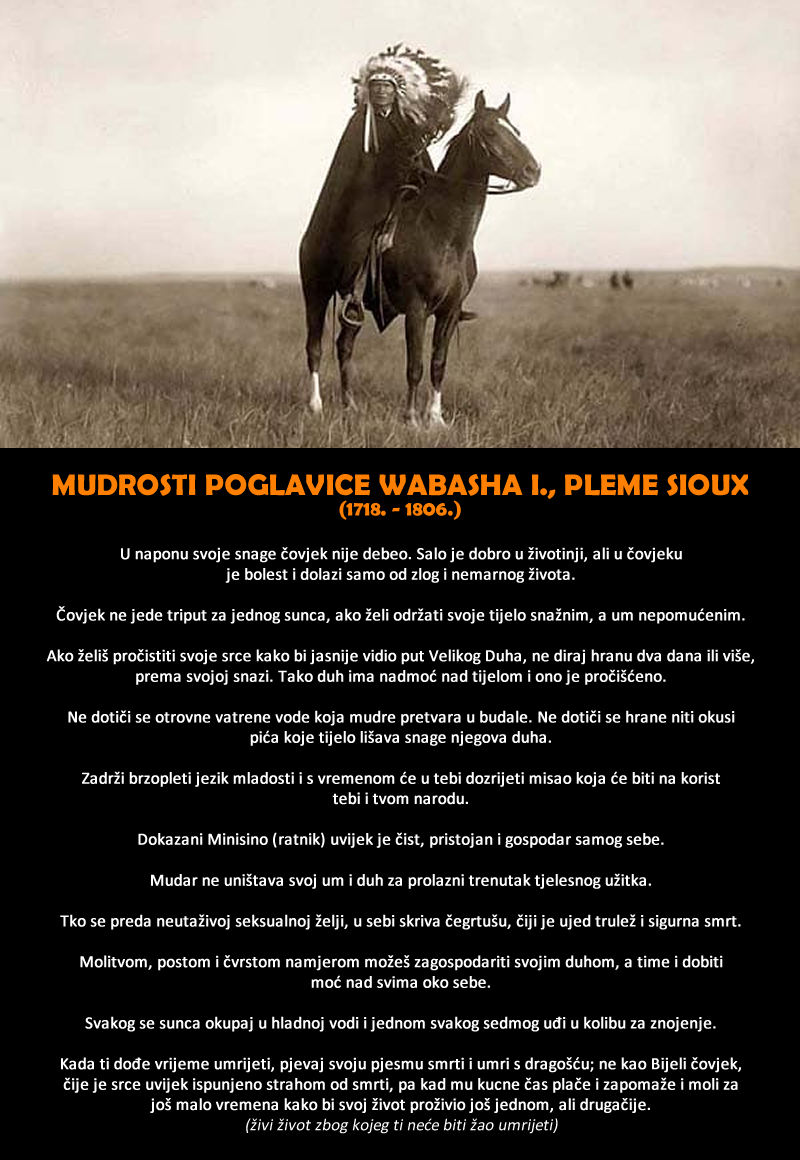 Mudrosti poglavice Siouxa koje si dugujete pročitati