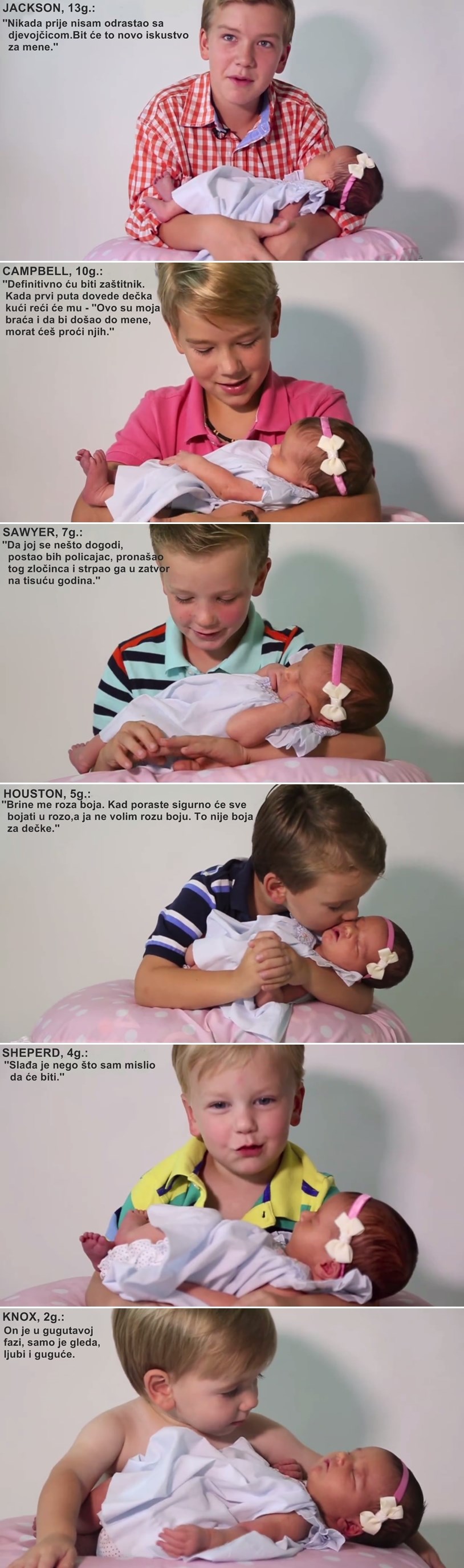 GALERIJA,VIDEO: Uz ovakvu braću, ovo će biti najsretnija djevojčica na svijetu