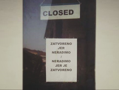 ZATVORENO JER... Vlasnik radnje ostavio genijalnu obavijest kupcima!