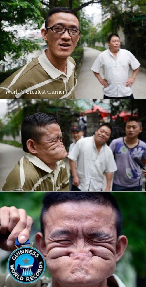 Neobični rekordi: Može "pojesti" sam svoje lice