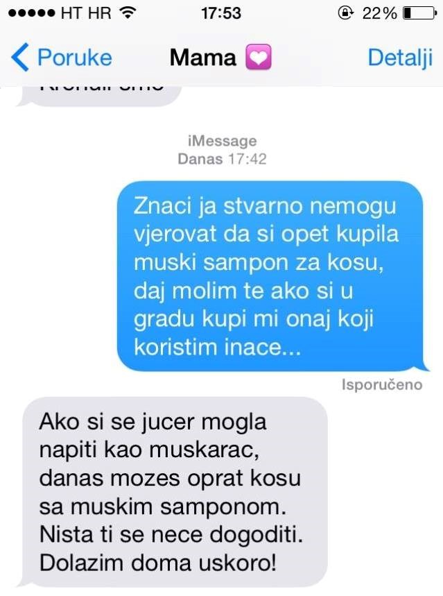 Napadala je mamu jer joj je kupila šampon za muškarce, a onda joj je ona napisala genijalan odgovor!