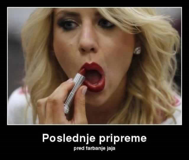 Posljednje pripreme za farbanje jaja