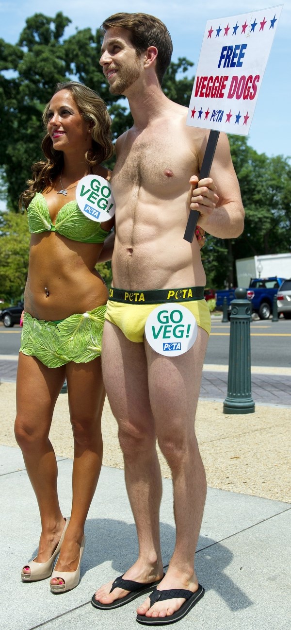 Vegani se skinuli pred američkim kongresom