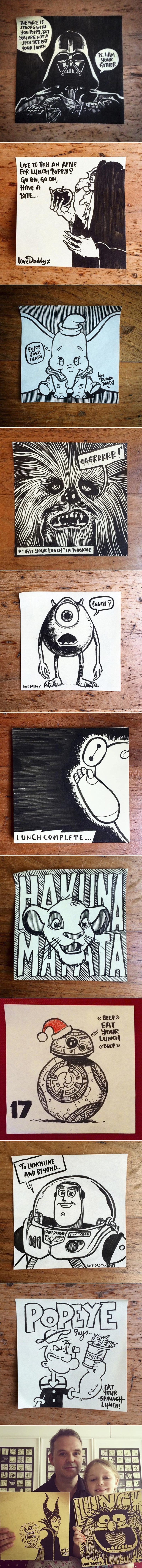 Tata kćerkicu već 3 godine svakog dana iznenadi porukom skrivenom u užini