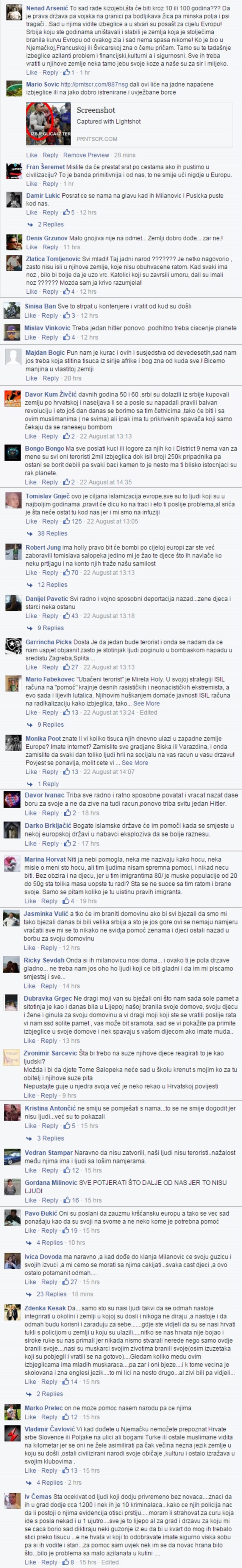 Sramota jednog naroda: Ovim porukama Hrvati dočekuju izbjeglice