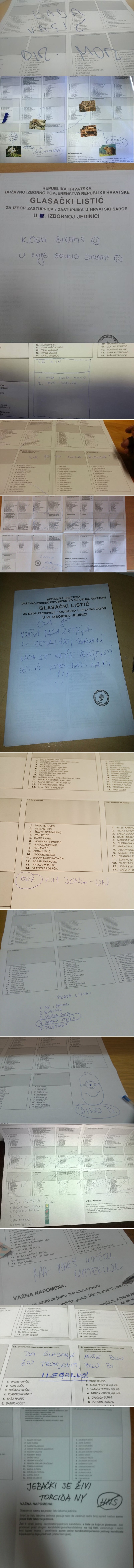 GALERIJA: Hrvati opet uništavaju listiće debilanama