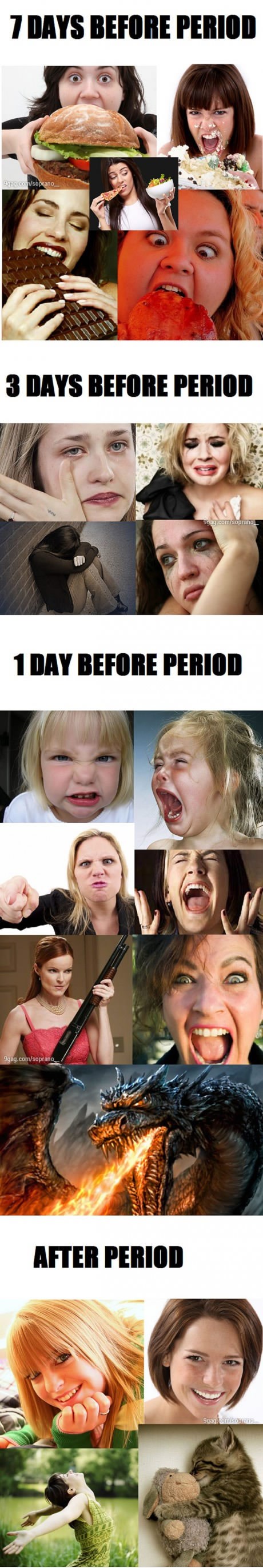 Tipične ženske faze prije i nakon što "dobiju stvari"?