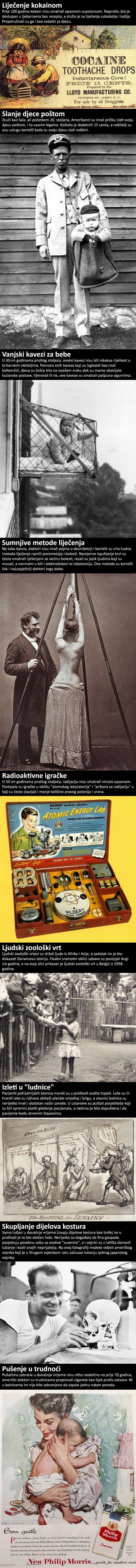 Devet opasnih stvari koje su nekada u prošlosti bile potpuno normalne