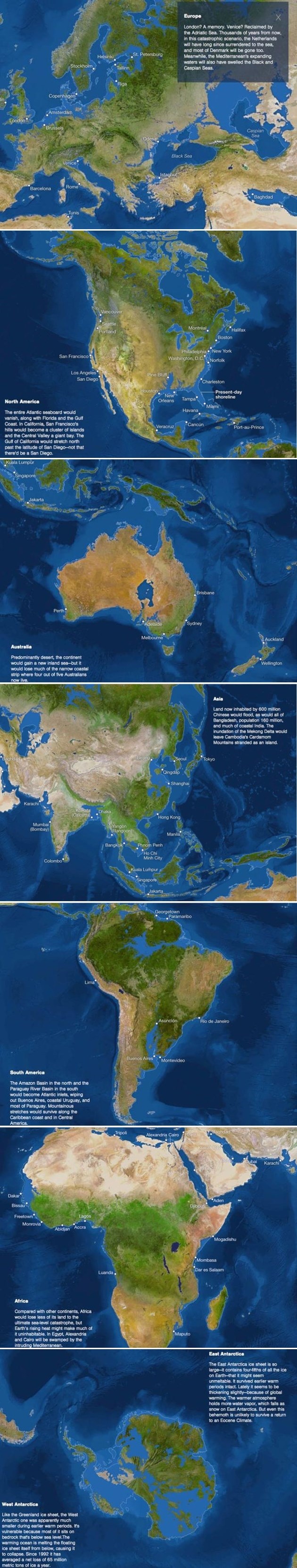Kako bi Zemlja izgledala da se otopi sav led?