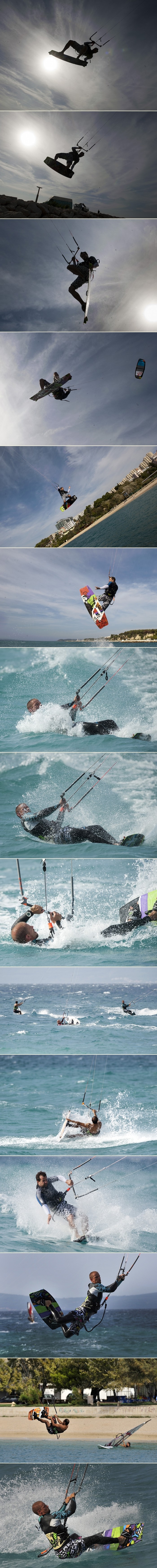 Kitesurferske vratolomije u Splitu