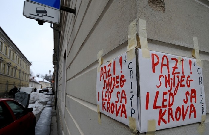 U Karlovcu i sNJijeg pada s krovova