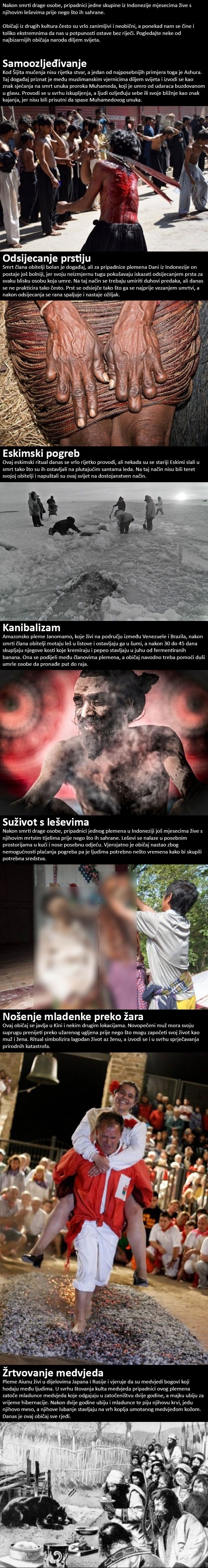 UZNEMIRUJUĆI OBIČAJI Najčudniji rituali naroda diljem svijeta bi vas mogli šokirati
