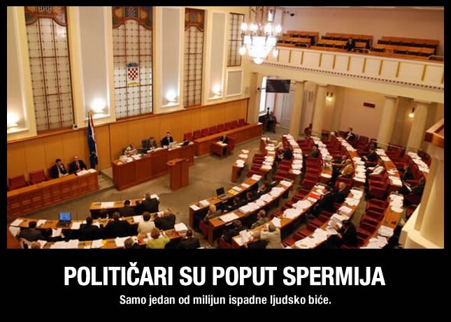 Političari su poput spermija - saznaj zašto