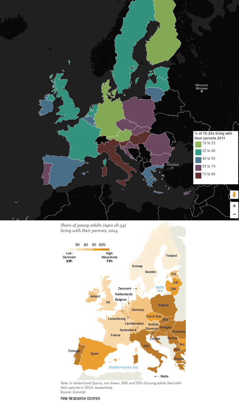 Koliko mladih u Hrvatskoj živi s roditeljima?