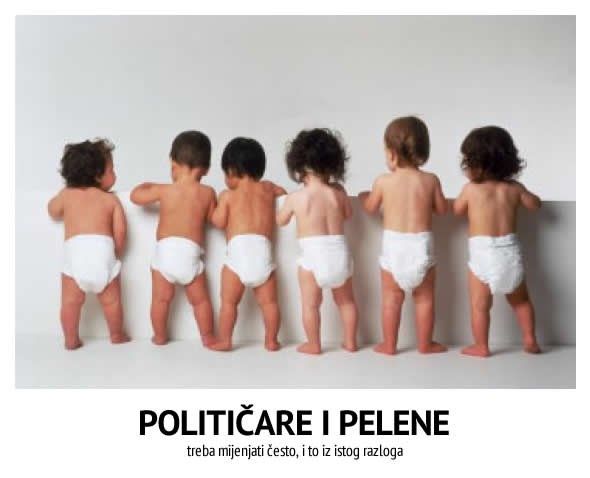 Što je zajedničko političarima i pelenama?