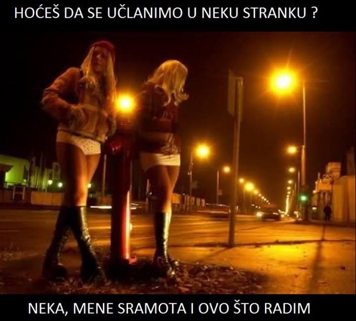 Kurvama se neugodno učlaniti u stranku