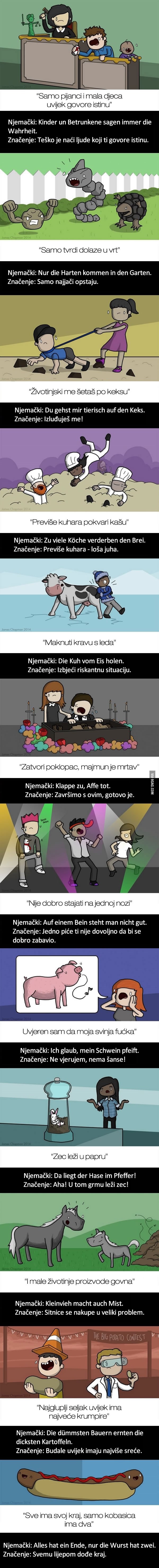 Njemačke poslovice i njihova doslovna značenja