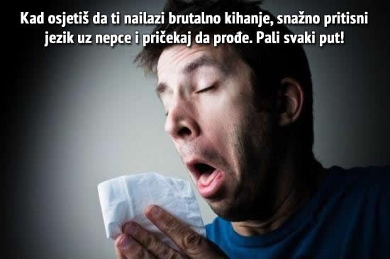 Konačno: Kako zaustaviti kihanje!