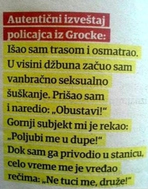 Junački policajac spriječio "vanbračno seksualno šuškanje"