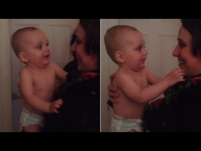 VIDEO: Bebač upoznao maminu blizanku - sišao s uma